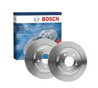 2x Brake Discs Pair Solid fits MITSUBISHI OUTLANDER Mk3 2.0 Rear 2012 on 4J11
