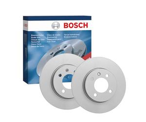 Bosch BD2031 Brake Disc Set - 256 mm Solid Discs - Front Axle - ECE-R90 Certified - Long Service Life, Advanced Corrosion Protection - 1 Set of 2 Discs