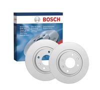 Bosch BD2052 Brake Disc Set - 266 mm Solid Discs - Front Axle - ECE-R90 Certified - Long Service Life, Advanced Corrosion Protection - 1 Set of 2 Discs