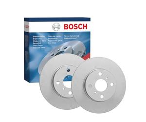 Bosch BD2061 Brake Disc Set - 255 mm Vented Coated Discs - Front Axle - ECE-R90 Certified - Great Cooling, Advanced Corrosion Protection - 1 Set of 2 Discs