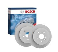 Bosch BD2102 Brake Disc Set - 303 mm Solid Discs - Rear Axle - ECE-R90 Certified - Long Service Life, Advanced Corrosion Protection - 1 Set of 2 Discs