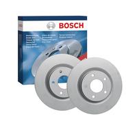Bosch BD2104 Brake Disc Set - 296.2 mm Vented Coated Discs - Front Axle - ECE-R90 Certified - Great Cooling, Advanced Corrosion Protection - 1 Set of 2 Discs