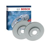 Bosch BD2187 Brake Disc Set - 278 mm Vented High-Carbon Disc - Front Axle - ECE-R90 Certified - Great Cooling and Noise Suppression, Advanced Corrosion protected - 1 Set of 2 Discs
