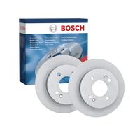 Bosch BD2423 Brake Disc Set - 234 mm Solid Discs - Rear Axle - ECE-R90 Certified - Long Service Life, Advanced Corrosion Protection - 1 Set of 2 Discs