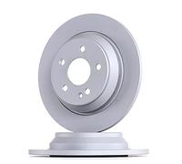 Bosch BD2433 Brake Disc Set - 300 mm - REAR Axle - 1 Set of 2 Discs | Solid High-Carbon Discs - ECE-R90 Certified - Great Cooling and Advanced Corrosion Protection