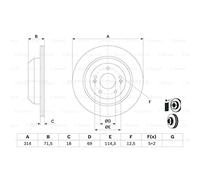 Bosch BD2788 Brake discs - ECE-R90 certified - 1 set of 2 discs