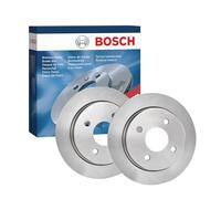 Bosch BD284 Brake Disc Set - 252.7 mm Solid Discs - Rear Axle - ECE-R90 Certified - Reliable Braking, Stable Performance, Corrosion Protection - 1 Set of 2 Discs