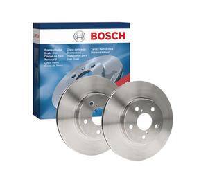 Bosch BD416 Brake Disc Set - 301.7 mm Vented Discs - Front Axle - ECE-R90 Certified - Good Cooling, Reliable Braking, Corrosion Protection - 1 Set of 2 Discs