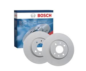 Bosch BD439 Brake Disc Set - 257 mm Vented Coated Discs - Front Axle - ECE-R90 Certified - Great Cooling, Advanced Corrosion Protection - 1 Set of 2 Discs