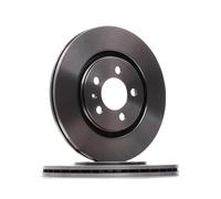 Bosch BD465 Brake Disc Set - 280 mm Vented High-Carbon Discs - Front Axle - ECE-R90 Certified - Improved Cooling, Reduced Brake Fade, Corrosion Protection - 1 Set of 2 Discs
