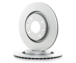 Bosch BD536 Brake Disc Set - 266 mm Vented Coated Discs - Front Axle - ECE-R90 Certified - Great Cooling, Advanced Corrosion Protection - 1 Set of 2 Discs