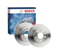 Bosch BD670 Brake Disc Set - 264.7 mm Solid Discs - Rear Axle - ECE-R90 Certified - Reliable Braking, Stable Performance, Corrosion Protection - 1 Set of 2 Discs
