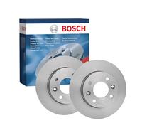 Bosch BD94 Brake Disc Set - 237.8 mm - FRONT Axle - 1 Set of 2 Discs | Solid Discs - ECE-R90 Certified - Reliable Braking, Stable Performance, Corrosion Protection
