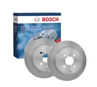 2x Brake Discs Pair Solid fits TOYOTA COROLLA E12 2.0D Rear 02 to 07 1CD-FTV Set
