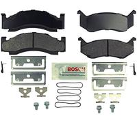 BOSCH BE269H Blue Semi-Metallic Disc Brake Pad Set With Hardware - Compatible With Select Dodge B150, B1500, B250, B2500, B350, B3500, D100, D150, D250, D350, W100, W150, W250, W350 + More; FRONT