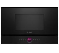 Bosch BEL7321B1, Series 8 Einabu Microwave, Black, 38 x 60 cm, 900 W, Door Stop Left AutoPilot 10 with 10 Automatic Programs, Cleaning Support, TFT Touch Display, LED Lighting