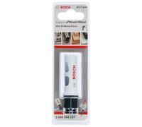 BOSCH Bi-Metal Hole Saw (for Wood and Metals, 8% Cobalt Alloy, Progressive Tooth Design, Ø 17 mm, Accessory Drills)