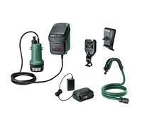 GardenPump 18V-2000, Submersible Pump, 1 Battery, Classic Green