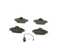 Bosch BP1025 - Brake Pads Car Front Axle - Bosch Quality - Reduced Noise and Dust - ECE-R90 Certified - Copper-Free - 1 Set of 4 Pads - With Accessories