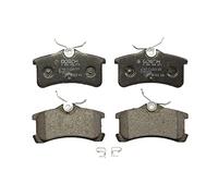 Bosch BP1186 - Brake Pads Car Rear Axle - Bosch Quality - Reduced Noise and Dust - ECE-R90 Certified - Copper-Free - 1 Set of 4 Pads