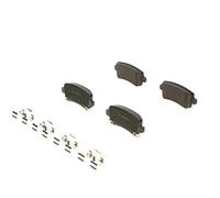Bosch BP1190 - Brake Pads Car Rear Axle - Bosch Quality - Reduced Noise and Dust - ECE-R90 Certified - Copper-Free - 1 Set of 4 Pads - With Accessories