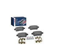 Bosch BP1221 - Brake Pads Car Rear Axle - Bosch Quality - Reduced Noise and Dust - ECE-R90 Certified - Copper-Free - 1 Set of 4 Pads - With Accessories