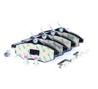 Bosch BP1309 - Brake Pads Car Front Axle - Bosch Quality - Reduced Noise and Dust - ECE-R90 Certified - Copper-Free - 1 Set of 4 Pads - With Accessories