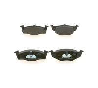 Bosch BP163 - Brake Pads Car Front Axle - Bosch Quality - Reduced Noise and Dust - ECE-R90 Certified - Copper-Free - 1 Set of 4 Pads