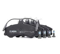 Bosch BP708 - Brake Pads Car Front Axle - Bosch Quality - Reduced Noise and Dust - ECE-R90 Certified - Copper-Free - 1 Set of 4 Pads - With Accessories