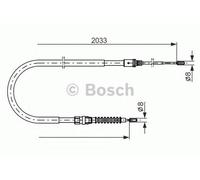 BOSCH 1 987 482 190 Handbrake cable