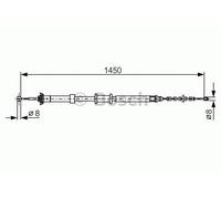 BOSCH 1 987 482 199 Handbrake cable