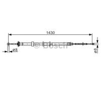 BOSCH 1 987 482 240 Handbrake cable