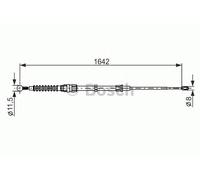 BOSCH 1 987 482 267 Handbrake cable