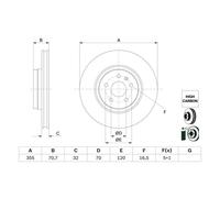 BOSCH 0 986 479 G54 Brake disc