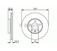 Bosch Brake Disc Single BD1880 - 0986479R84