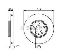 Bosch BD1326 Brake discs - 1 single brake disc