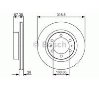 BOSCH 0 986 479 R46 Brake disc