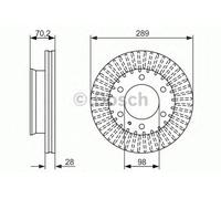 Bosch BD1862 Brake discs - ECE-R90 certified - 1 single brake disc