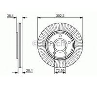 BOSCH 0 986 479 046 Brake disc
