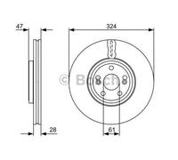 Bosch BD1408 Brake discs - ECE-R90 certified - 1 single brake disc