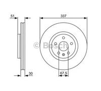 Bosch BD1390 Brake discs - ECE-R90 certified - 1 single brake disc