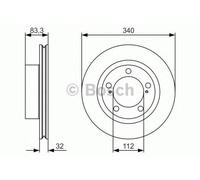 BOSCH 0 986 479 R29 Brake disc
