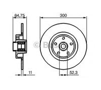Rear Brake Disc for Renault:VEL SATIS,ESPACE IV 4 8200649353 8200002874