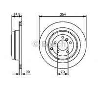 BOSCH 0 986 479 479 Brake disc