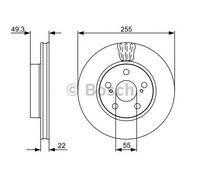 Front Brake Disc for Toyota:PRIUS 4351247030