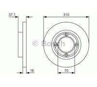 Bosch BD2385 Brake discs - 1 set of 2 discs
