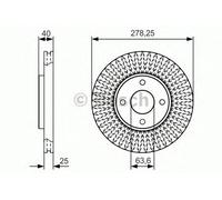 BOSCH 0 986 479 C48 Brake Disc for FORD