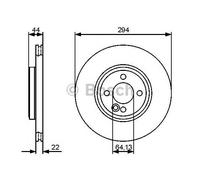 Front Brake Disc Mini:Cooper,MINI,CLUBMAN 34116774986 34116858652 34116774986