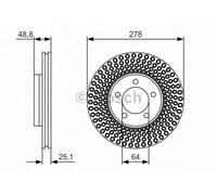 Bosch Brake Discs BD1684 - ECE-R90 Certified - Set of 2