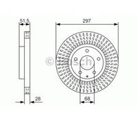 Bosch 0986479B15 Brake Disc (BD2016)